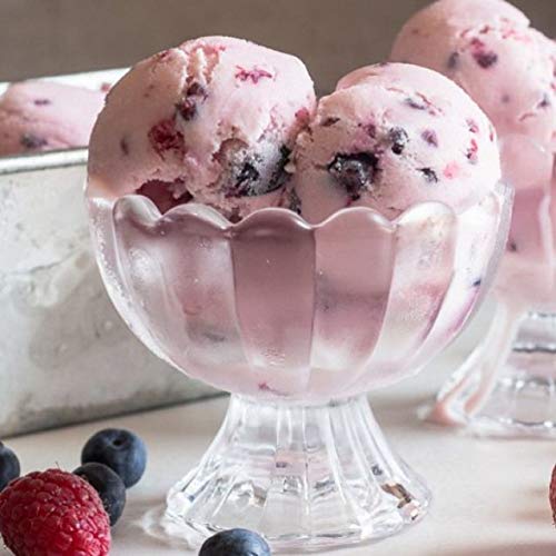 Toxen 6pcs Glass Ice Cream Bowls Glass Dessert Cups for Sundae Ice Cream Fruit Salad Cocktail LeadFree Footed Dessert Cups Kitchen Prep Dishwasher Safe 140ML - Image 2