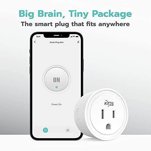 KMC Smart Plug Mini 4-Pack, Wi-Fi Outlets for Smart Home, Remote Control Lights and Devices from Anywhere, No Hub Required, ETL Certified, Works with Alexa and Google Home - Image 3