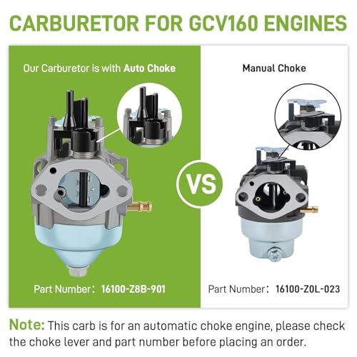 CARBBIA CARRBIA 16100-Z8B-901 Carburetor (BB76A A) Carb Assembly w/Tune up Kit Compatible with Honda Fits specific Engines HRR216K10 HRR216K11 HRR216K9 HRS216K5 HRS216K6 HRS216K7 Lawnmowers - Image 2