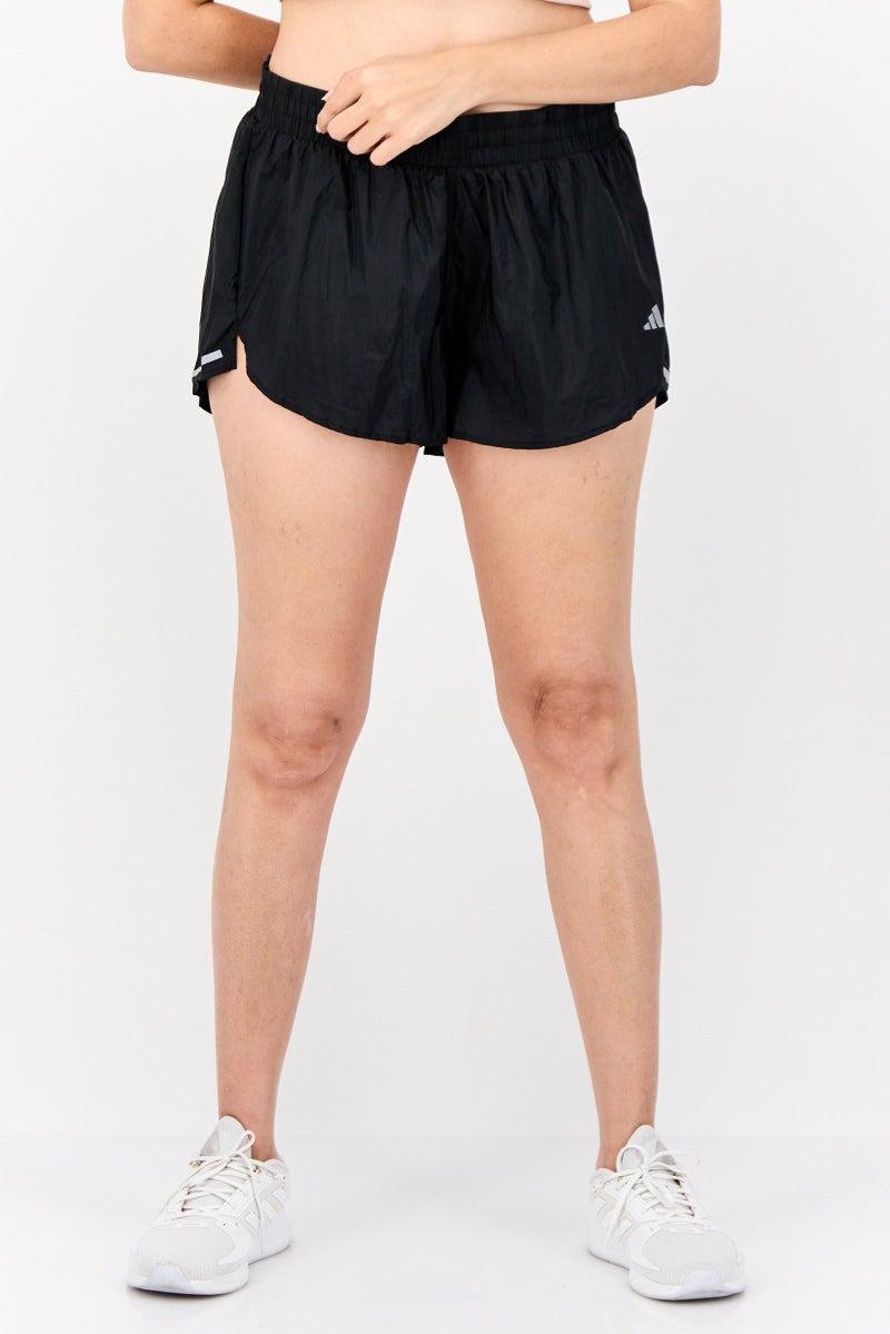 Adidas شورتات جري نسائية ضيقة 3 إنش، أسود - Image 1