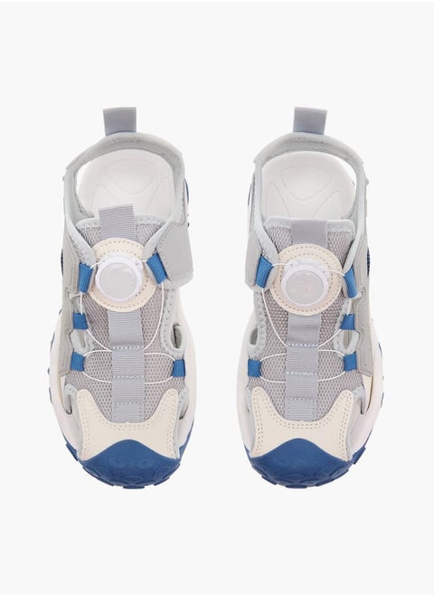 Boys' Textured Sandals with Rotating Buckle Closure