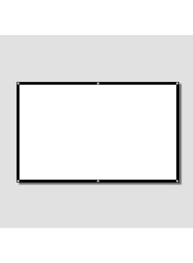 HD Projector Screen 84 inch, 16:9 3D Film Portable Foldable Movie Projector Screen Projector Wall Screen Movie Screens  - Image 2