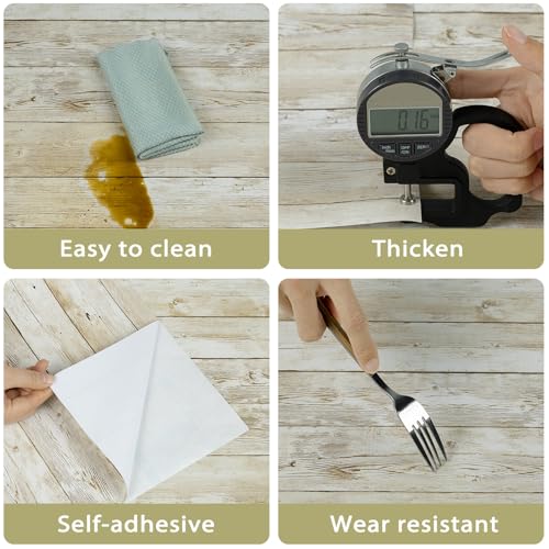 Abyssaly Wood Wallpaper 17.71" X 511.8" Self-Adhesive Removable Shiplap Peel and Stick Wallpaper Decorative Wall Covering Vintage Wood Panel Interior Film Contact Paper - Image 2