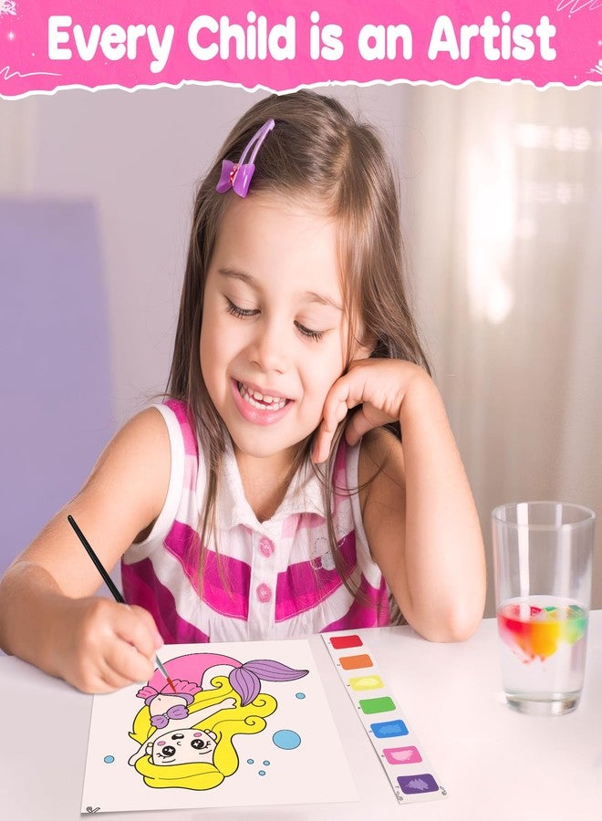 ZIZZ Paint with Water Coloring Books for Toddlers, Princess Watercolor Painting Sets for Kids Ages 3-5 4-8 Years Old, No-Mess Drawing Activity Art Craft Toys Birthday Valentine's Day Gifts for Girls - Image 2