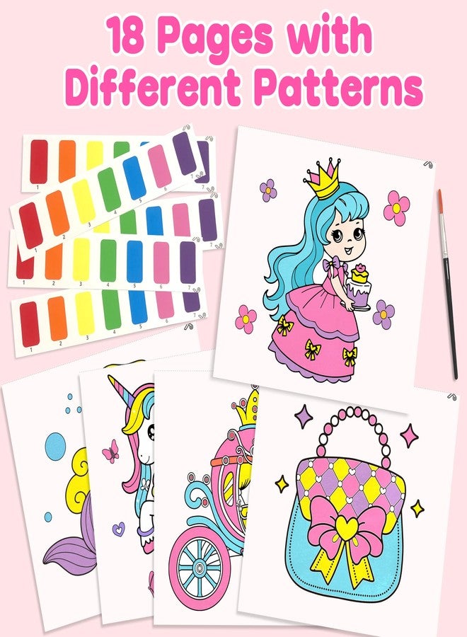 ZIZZ Paint with Water Coloring Books for Toddlers, Princess Watercolor Painting Sets for Kids Ages 3-5 4-8 Years Old, No-Mess Drawing Activity Art Craft Toys Birthday Valentine's Day Gifts for Girls - Image 4