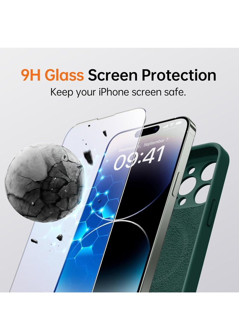 Raxoom iPhone 16 Pro Max Case with 2 Screen Protectors – Liquid Silicone Protective Phone Case (6.9") – Compatible with MagSafe – Upgraded Camera Protection – Forest Green - Image 4