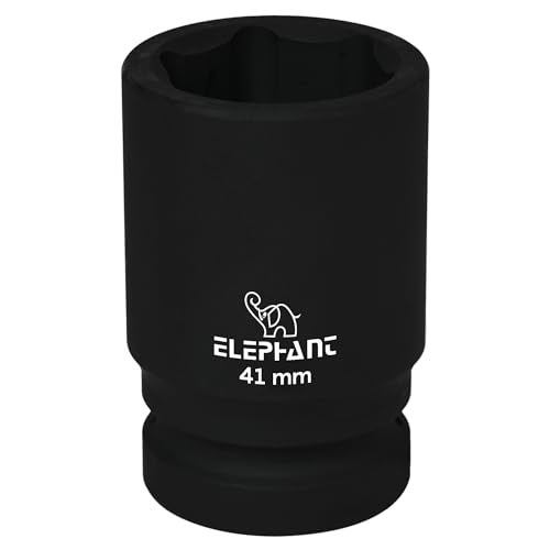 Elephant Metal 1 Inch Square Drive STD Impact Socket | 6-Point | 90 mm Length | 41 mm Size - Image 2