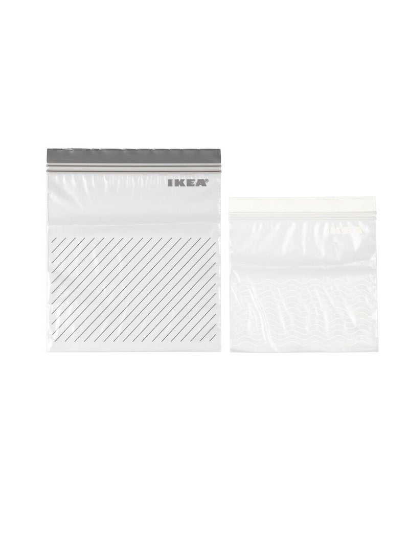 Resealable bag, grey/white  - Image 1