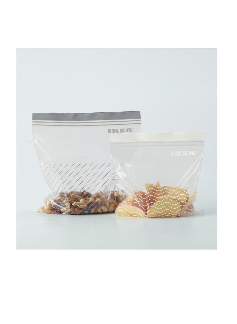 Resealable bag, grey/white  - Image 3