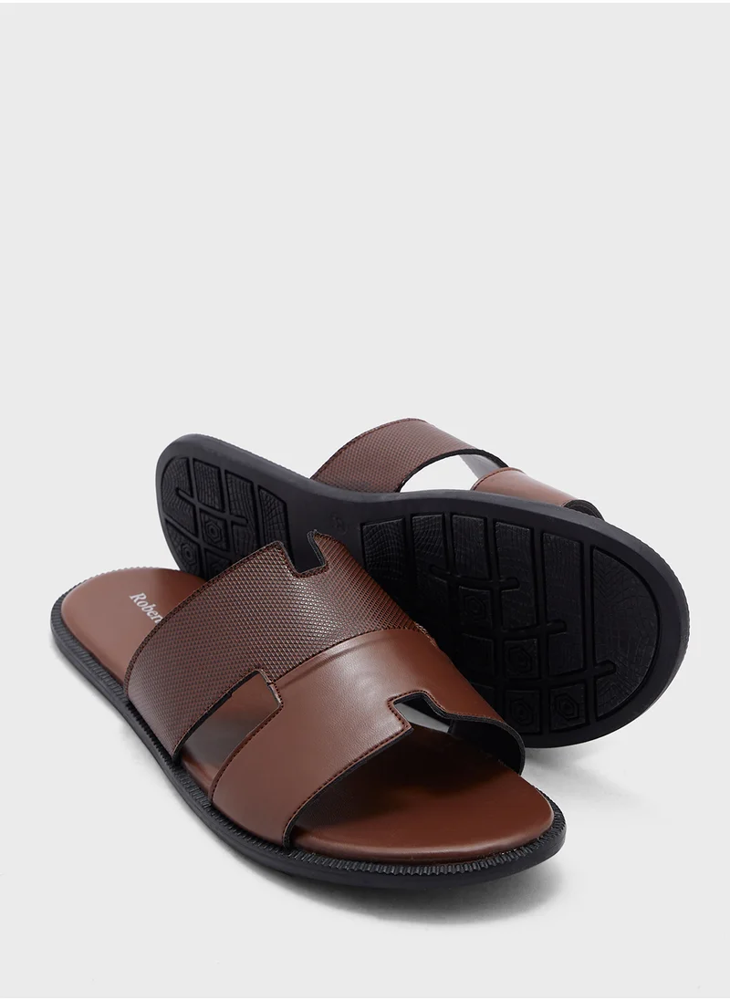روبرت وود Texture Detail Casual Sandals