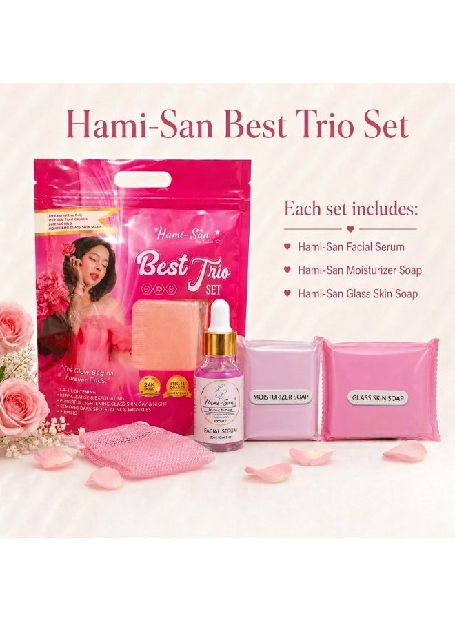 Hami-San Reveal Your Natural Beauty with Hami-San Best Trio Set for Everyday Skincare Perfection - Image 1