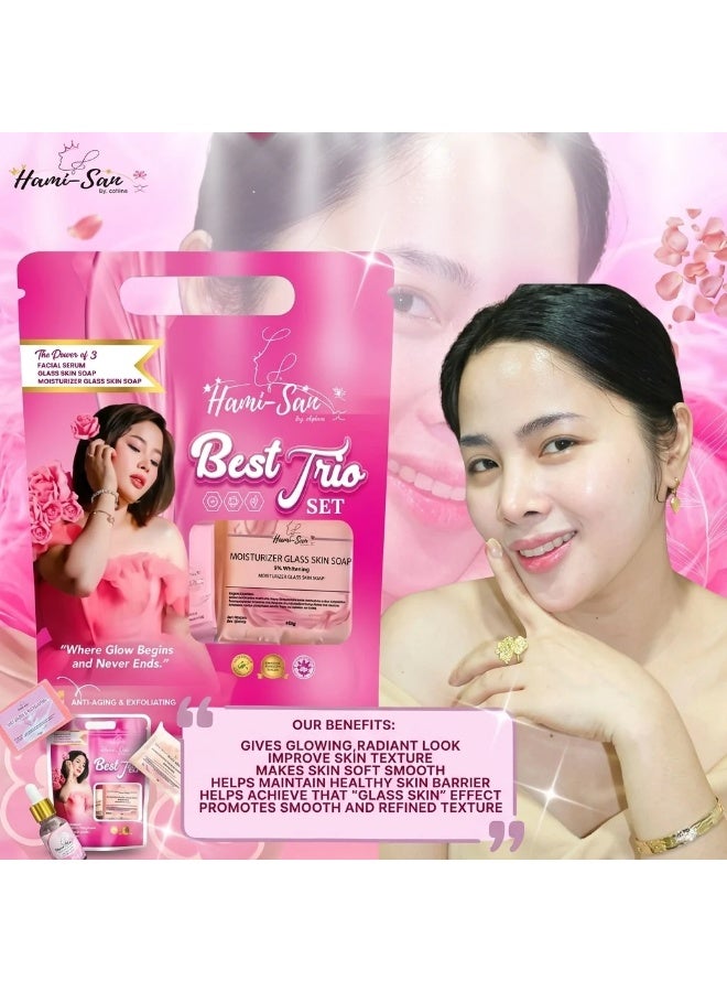 Hami-San Reveal Your Natural Beauty with Hami-San Best Trio Set for Everyday Skincare Perfection - Image 3