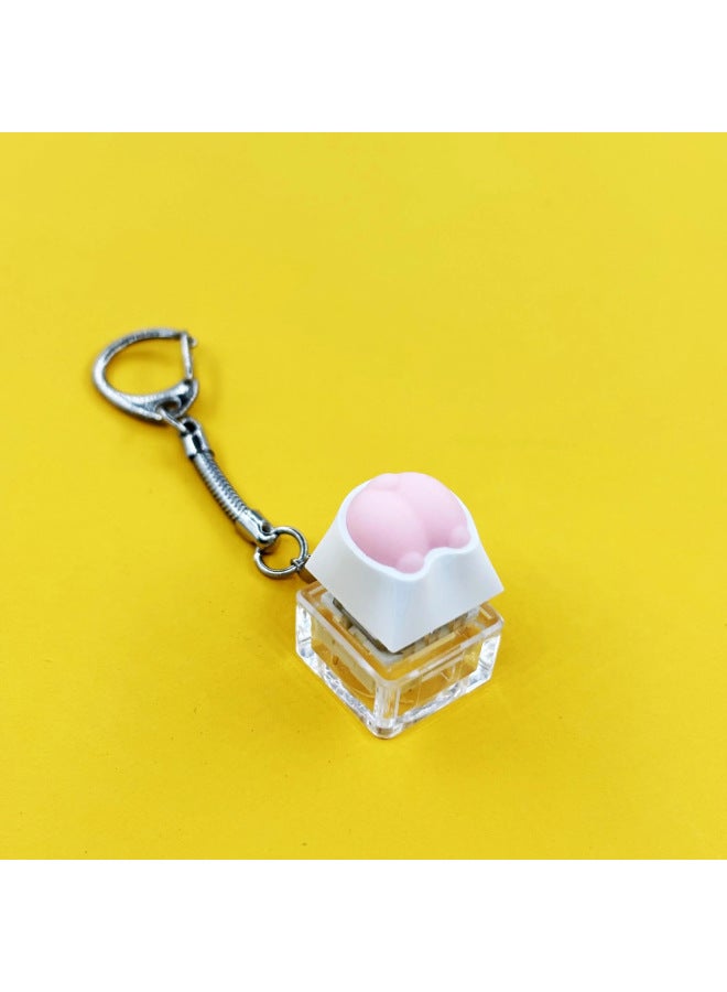 Popular Creative Press Decompression Artifact Single Key Keycap Cute Funny Style Mechanical Keyboard Anime Keychain Keycap 