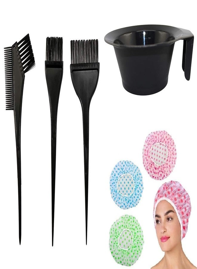 Onward 7-Pcs Hair Coloring Tool Kit – Professional Hair Dye Brush Set with 3 Applicator Brushes, Mixing Bowl & Shower Caps | Salon Coloring Kit | DIY Dye Tools for Home Use - Image 1