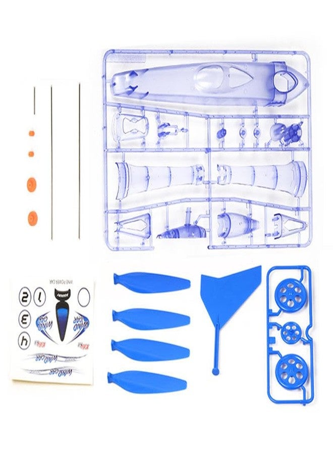 REES52 DIY STEM Intelligence Toys for Children Wind Powered Vehicles Puzzle Experiment Assembly Toys Stuffed Scientific Technology Multicolour - Image 3