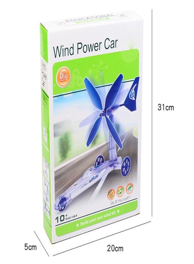 REES52 DIY STEM Intelligence Toys for Children Wind Powered Vehicles Puzzle Experiment Assembly Toys Stuffed Scientific Technology Multicolour - Image 5