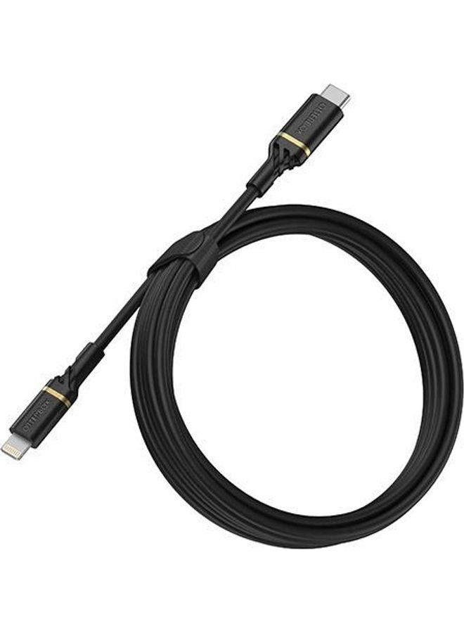 أوتربوكس كابل USB-C إلى Lightning أسود - Image 2
