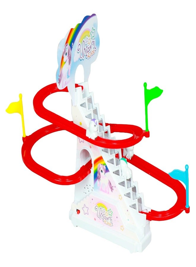 PN AVAN Track Racing Toys for Kids - Small Stair Climbing Toys for Kids, Escalator Toy with Lights and Music (Design 2) - Image 5