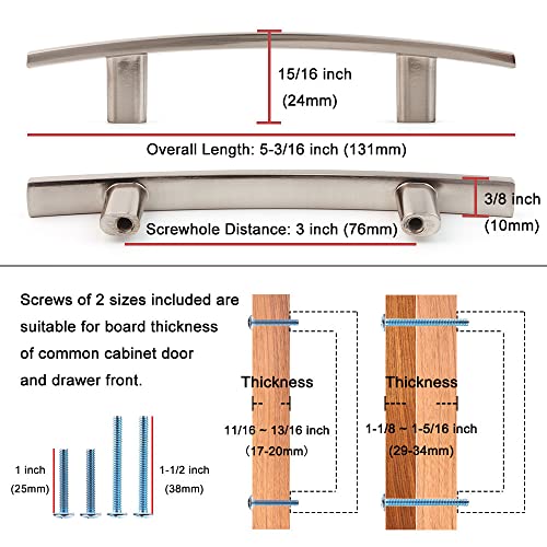 KOOFIZO 10 Pack 3 Inch Oil Rubbed Bronze Kitchen Cabinet Pulls Rubbed Bronze Cabinet Handles Bronze Cabinet Hardware for Kitchen Cabinets 1961 Drawer Dresser Cupboard Bedroom - Image 2
