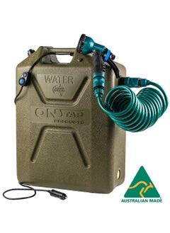 ARB Ontap Portable Shower 22L & 12V - Green Edition - 7 Spray Modes - Perfect For Camping & Beach - Otsgre400  - Image 1