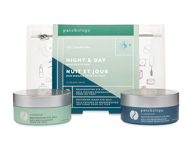 Patchology Night & Day Under Eye Patches (60 Pairs) - Eliminate Dark Circles, Puffy Eyes & Wrinkles - Premium Collagen & Retinol Masks for Brightening, Refreshing, Anti-Aging & Ultimate Hydration - Image 1