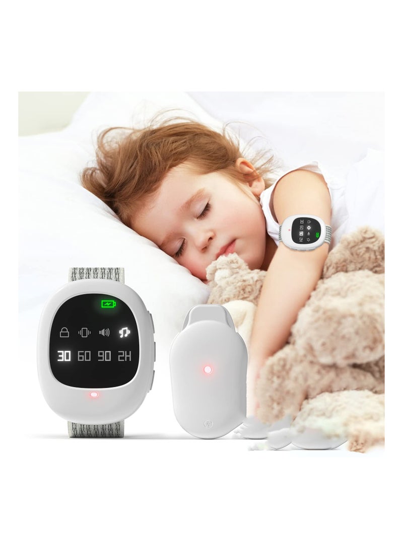 2-in-1 Wireless Bedwetting Alarm u0026 Potty Watch for Kid Elder Adult, Potty Training Watch Rechargeable Bed Wetting Alarm Customizable Potty Watch Nighttime Potty Training Potty Reminder Watch - Image 1