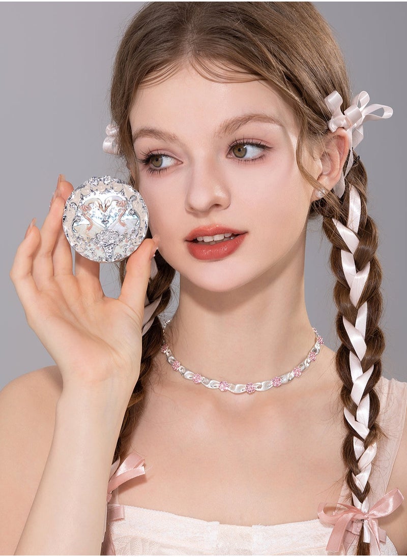 Flower Knows - Swan Ballet Embossed Blush, Flocked Mist Embossed Cheek, Inflated Color, Matte, Classic Makeup - 5g (01 Niveous Swan) - Image 1