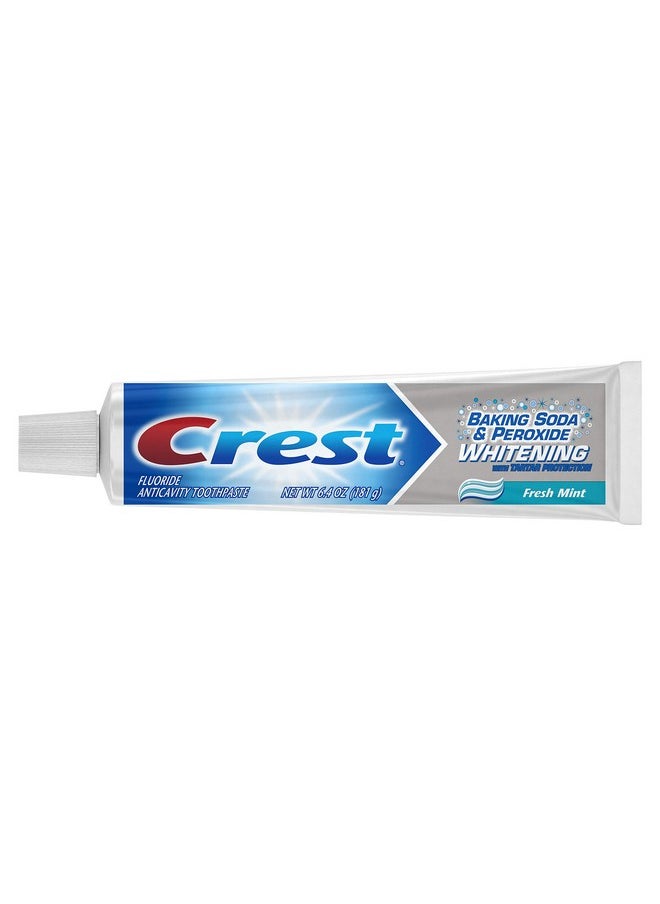 Crest Rest Baking Soda & Peroxide Whitening With Tartar Protection Toothpaste Fresh Mint 6.4 Oz 3 Count  - Image 3