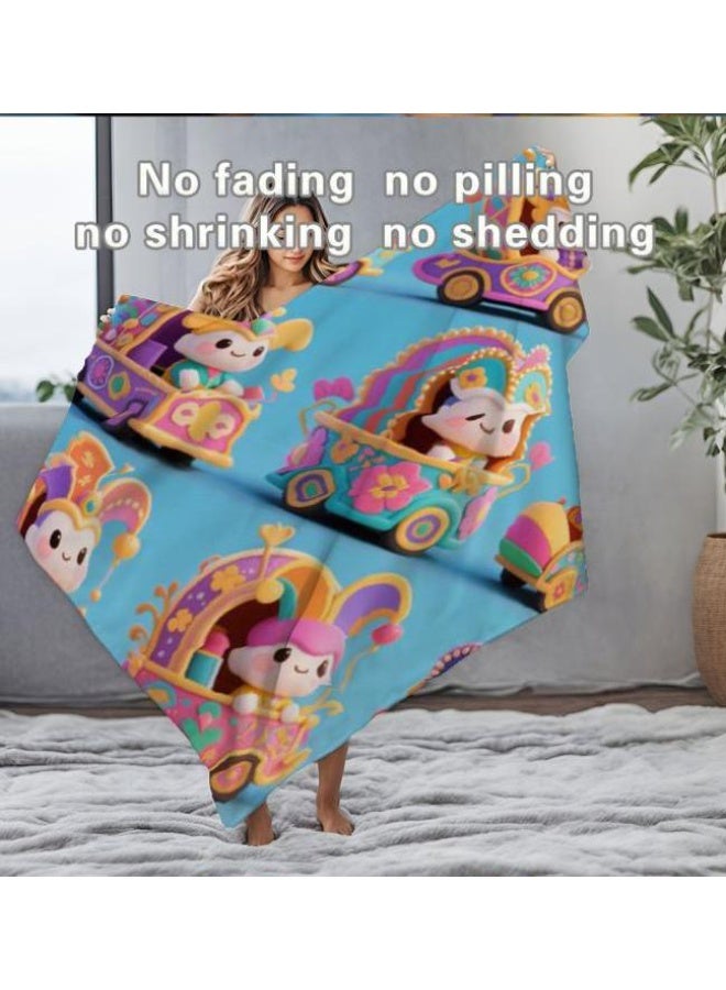 general Baby and children's cartoon flannel thin blanket (warm and comfortable, suitable for sleep, game use) 70cm*100cm