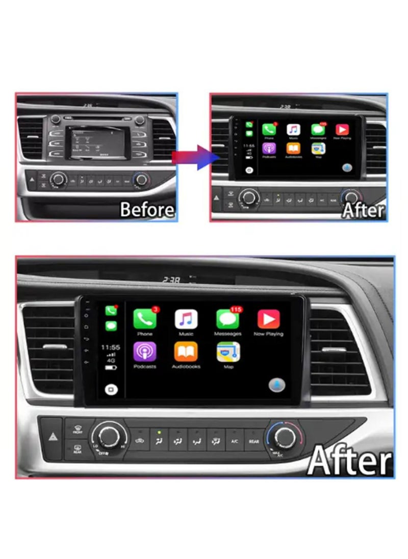 X-All - Android screen Toyota Highlander 2015 RAM 4 32GB memory supports CarPlay TS18 processor with decoration - Image 1