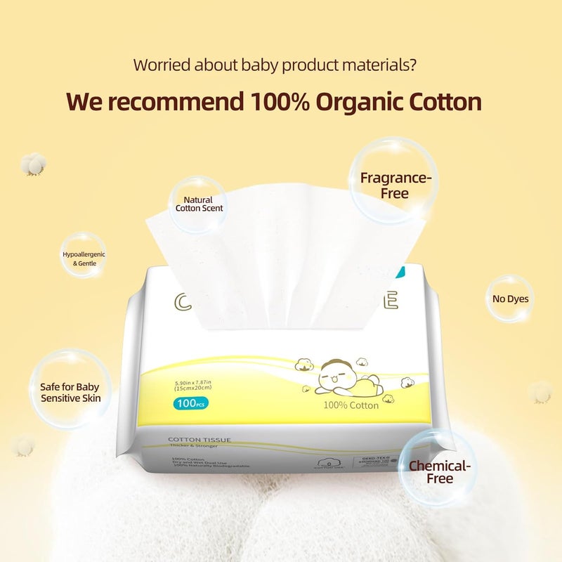 Winner 100% Cotton Dry Wipes - 600 Count - Image 4