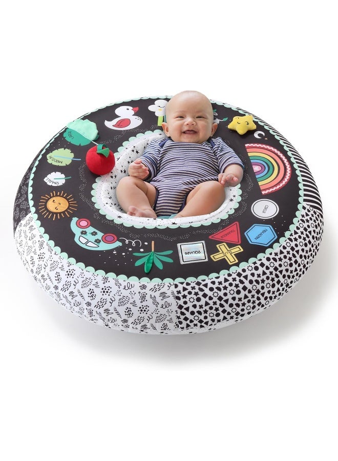 The Peanut Shell The Peanutshell Baby Boy or Girl Play Ring - Inflatable Seat, Sitting Support Chair, Unisex Activity Seats for Sitting Up, Play Ring for Babies 0-6 Months - Montessori - Image 1