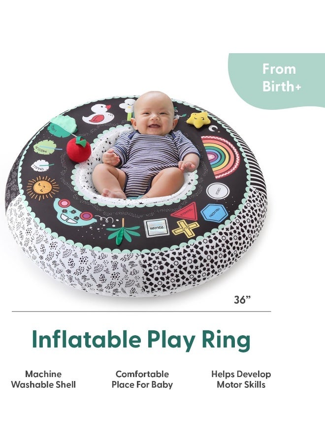The Peanut Shell The Peanutshell Baby Boy or Girl Play Ring - Inflatable Seat, Sitting Support Chair, Unisex Activity Seats for Sitting Up, Play Ring for Babies 0-6 Months - Montessori - Image 2