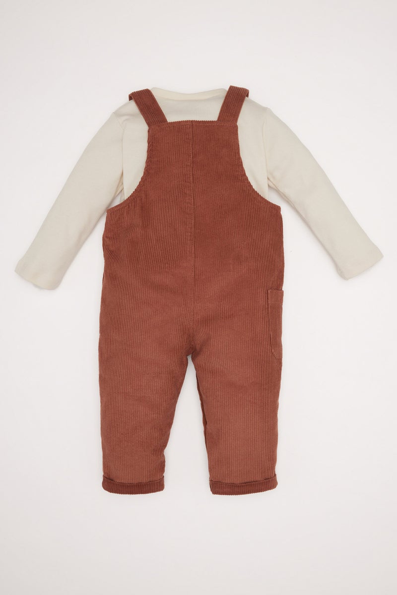 DeFacto Baby Boy T-Shirt Teddy Bear Jumpsuit 2 Piece Set  - Image 4