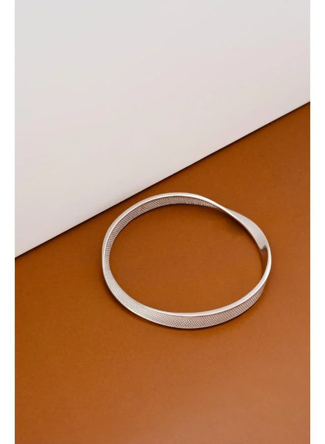 Karen Millen Textured Twist Narrow Bangle