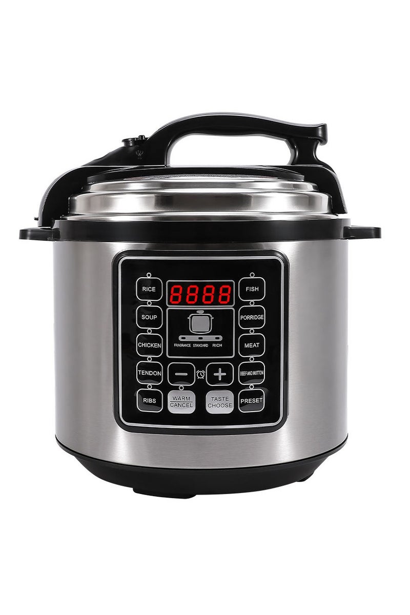 جليفار طنجرة ضغط رقمية - طنجرة متعددة قابلة للبرمجة - وظيفة الضغط السريع، إعدادات مسبقة بلمسة واحدة، مؤقت ذكي، قفل آمن للغطاء، مثالية للوجبات اليومية الصحية وتحضير الوجبات - Image 1