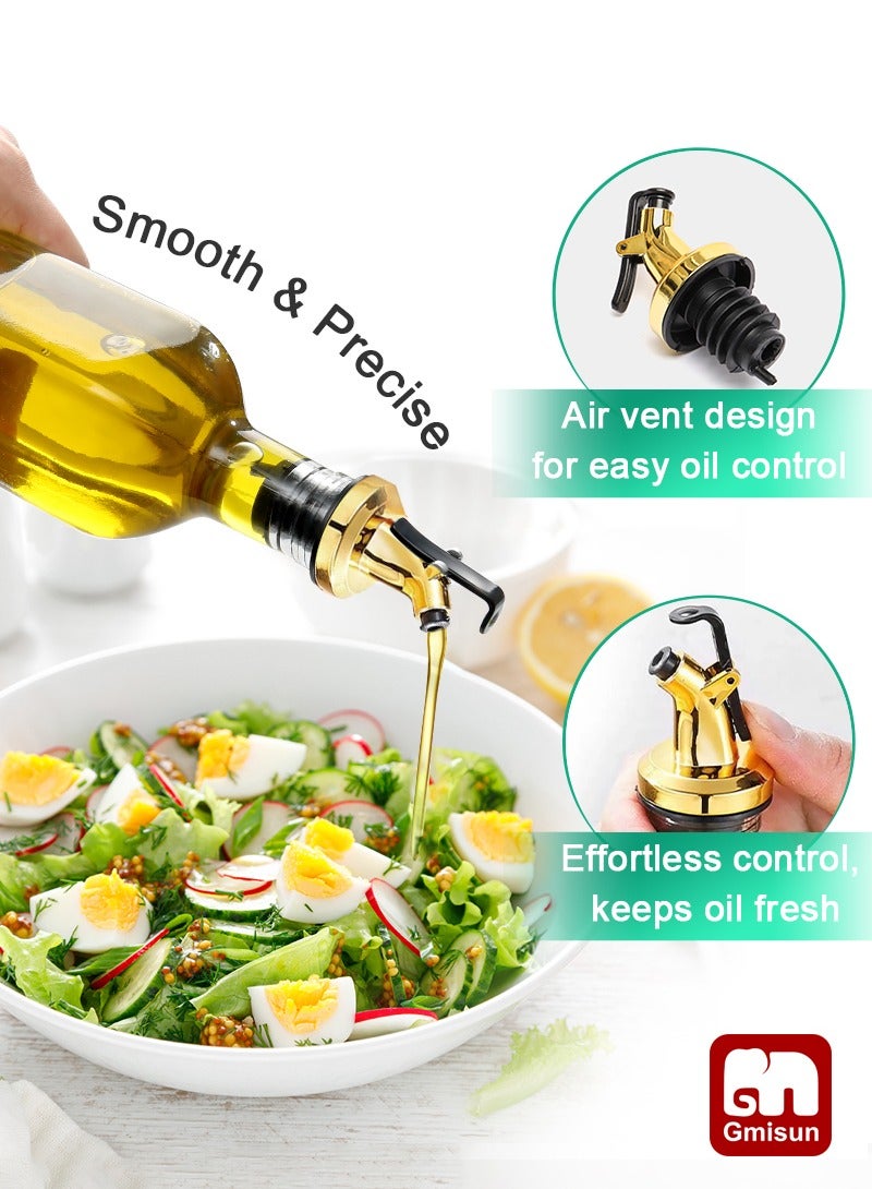 Gmisun 2 pcs 17oz/500ML Olive Oil Dispenser Bottle for Kitchen, Premium Oil and Vinegar Cruet, Oil and Vinegar Dispenser Set with Funnel - Image 3