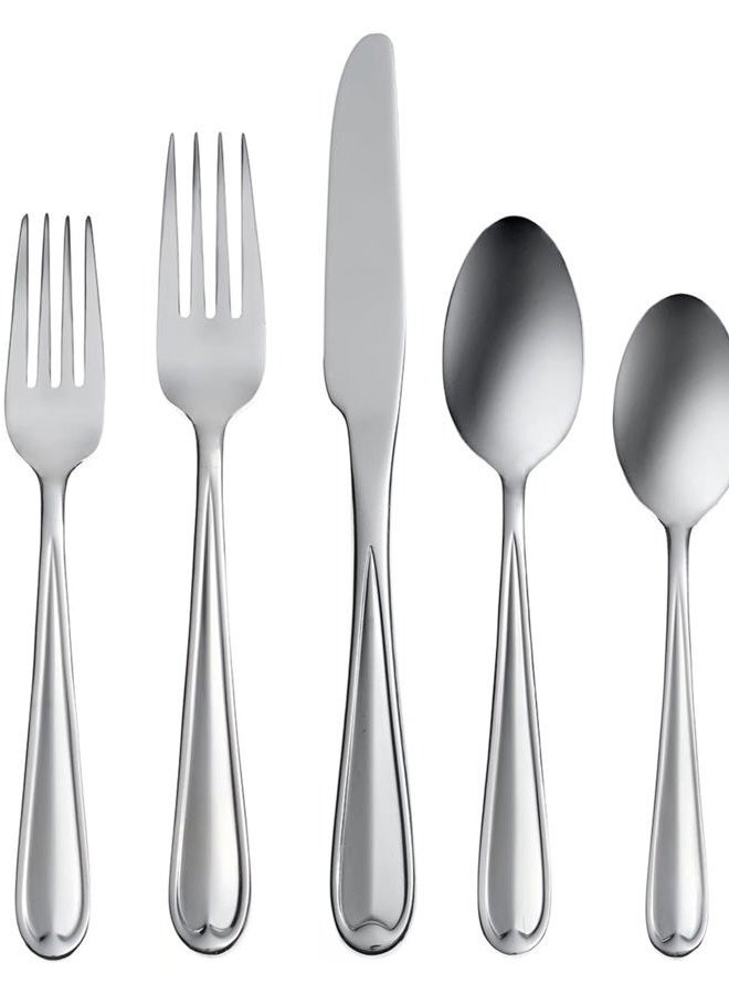 ONEIDA Dylan 42 Piece Everyday Flatware, Service for 8, 18/0 Stainless Steel, Silverware Set - Image 1