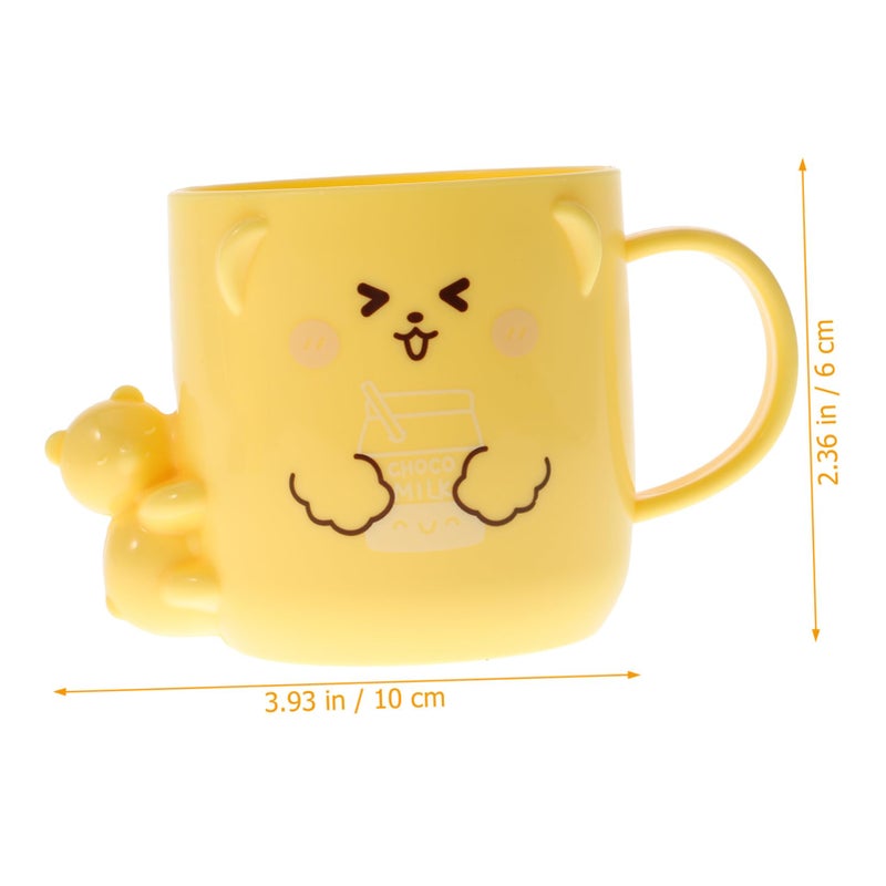 Cartoon Mouthwash Cups With Sturdy Handles Portable Toothbrush Tumblers Easy To Clean Random Colors - Image 3