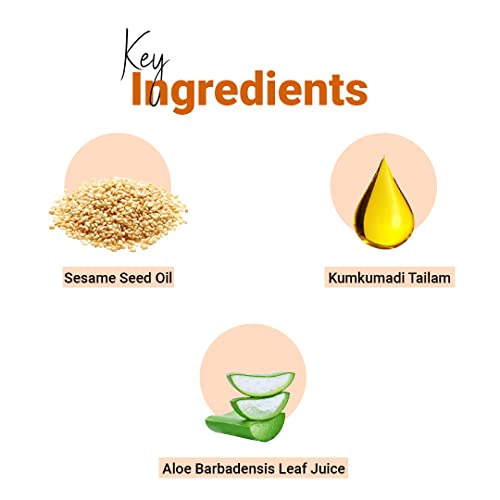 Vedic Line Kumkumadi Tailam De Tan Ubtan, Fades Tan, Blemishes & Pigmentation With Sesame Seed Oil And Aloe Barbadensis Leaf Juice For Dewy Glow Skin, 100Ml - Image 3