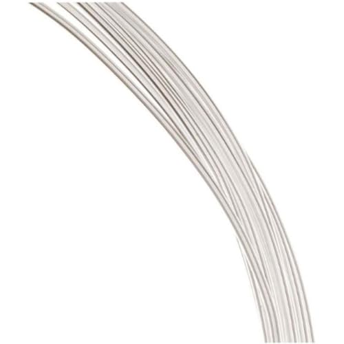 Adabele 5 Feet Authentic Sterling Silver Jewelry Wire Dead Soft Round Beading Wire 05mm24 Gauge Hypoallergenic Nickel Free for DIY Craft Jewelry Making SS28105 - Image 1