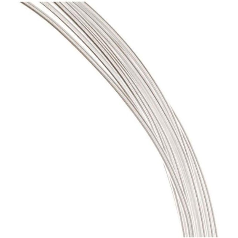 Adabele 5 Feet Authentic Sterling Silver Jewelry Wire Dead Soft Round Beading Wire 05mm24 Gauge Hypoallergenic Nickel Free for DIY Craft Jewelry Making SS28105 - Image 2