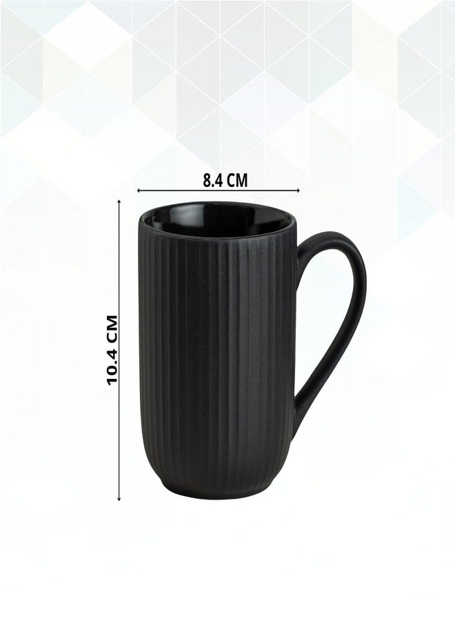 Clay Craft Fine Ceramic Linea Microwave Safe Coffee & Milk Mug, 360Ml, 1 Piece, Black, Mug for Coffee, Ideal for Gifting, Perfect for Home & Office - Image 4