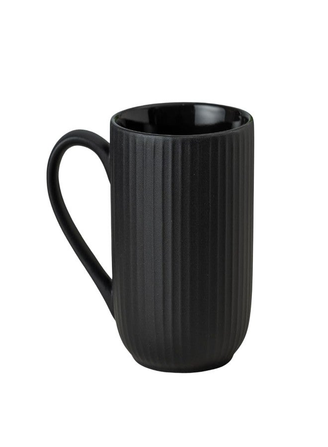 Clay Craft Fine Ceramic Linea Microwave Safe Coffee & Milk Mug, 360Ml, 1 Piece, Black, Mug for Coffee, Ideal for Gifting, Perfect for Home & Office - Image 3