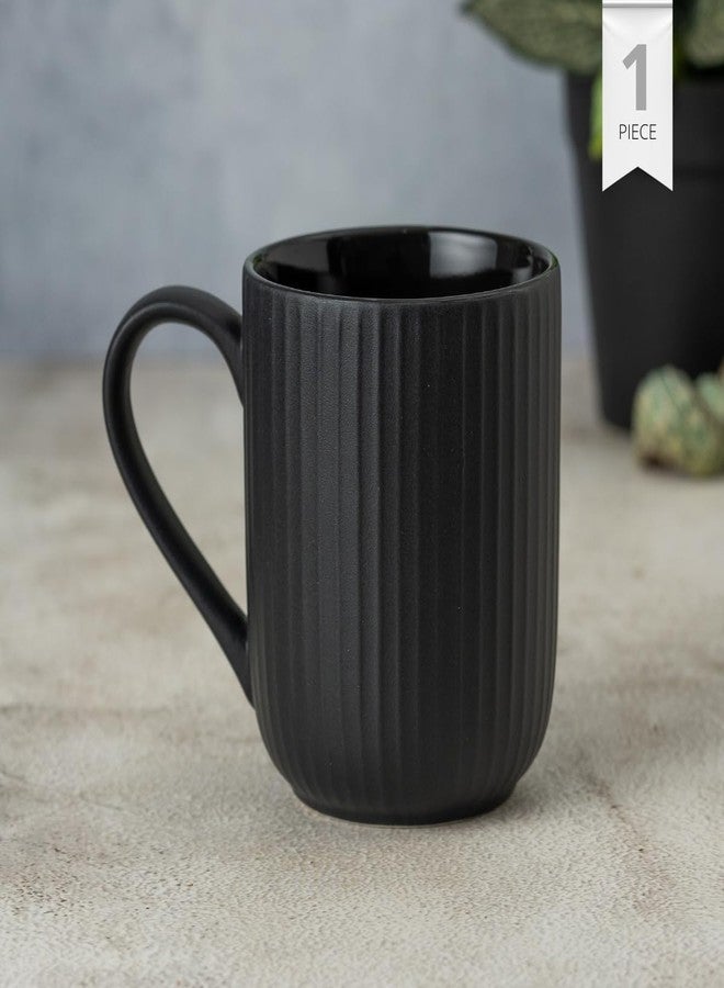Clay Craft Fine Ceramic Linea Microwave Safe Coffee & Milk Mug, 360Ml, 1 Piece, Black, Mug for Coffee, Ideal for Gifting, Perfect for Home & Office - Image 2