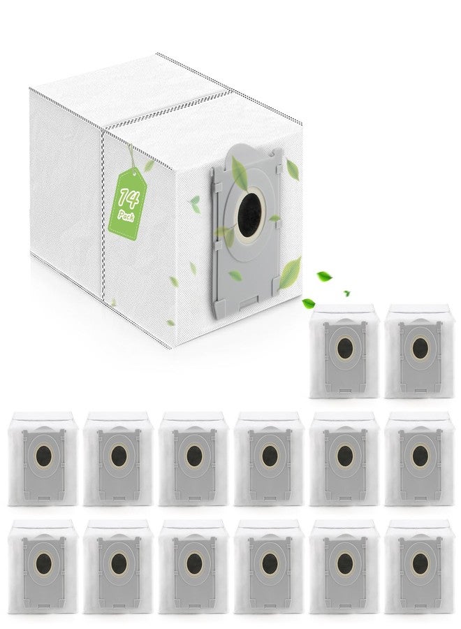 14 قطعة من أكياس الغبار لـ ECOVACS DEEBOT X8 PRO Omni/X8 Omni/X9 PRO OMNI/T50 Pro omni/T50 MAX PRO Omni/T50 Omni/T80 Omni أكياس غبار بديلة لمكنسة كهربائية روبوتية - Image 1