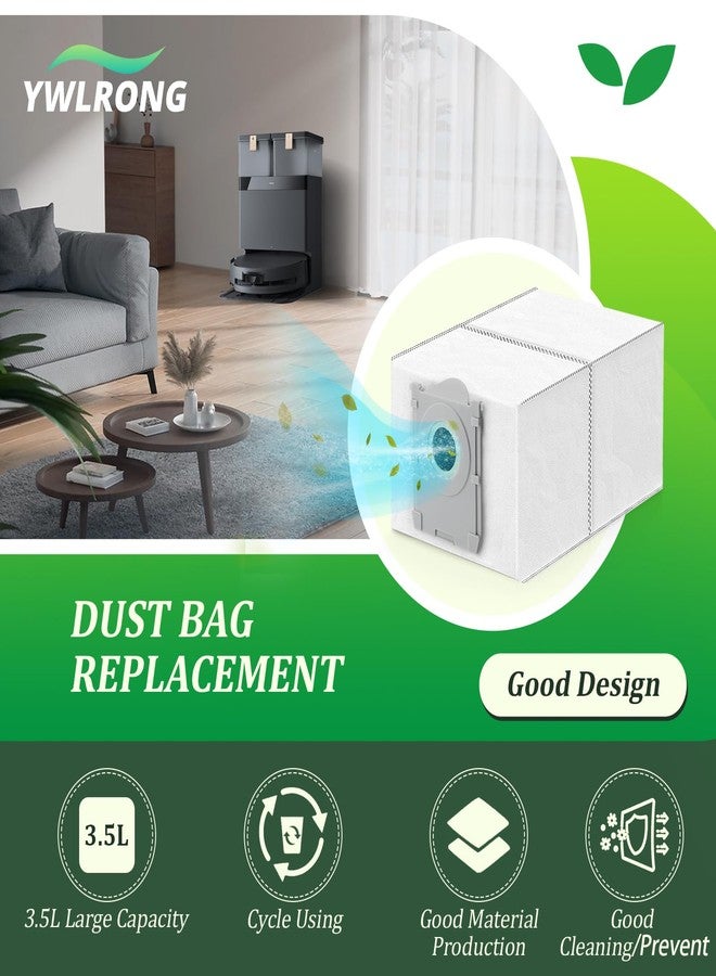 14 قطعة من أكياس الغبار لـ ECOVACS DEEBOT X8 PRO Omni/X8 Omni/X9 PRO OMNI/T50 Pro omni/T50 MAX PRO Omni/T50 Omni/T80 Omni أكياس غبار بديلة لمكنسة كهربائية روبوتية - Image 3
