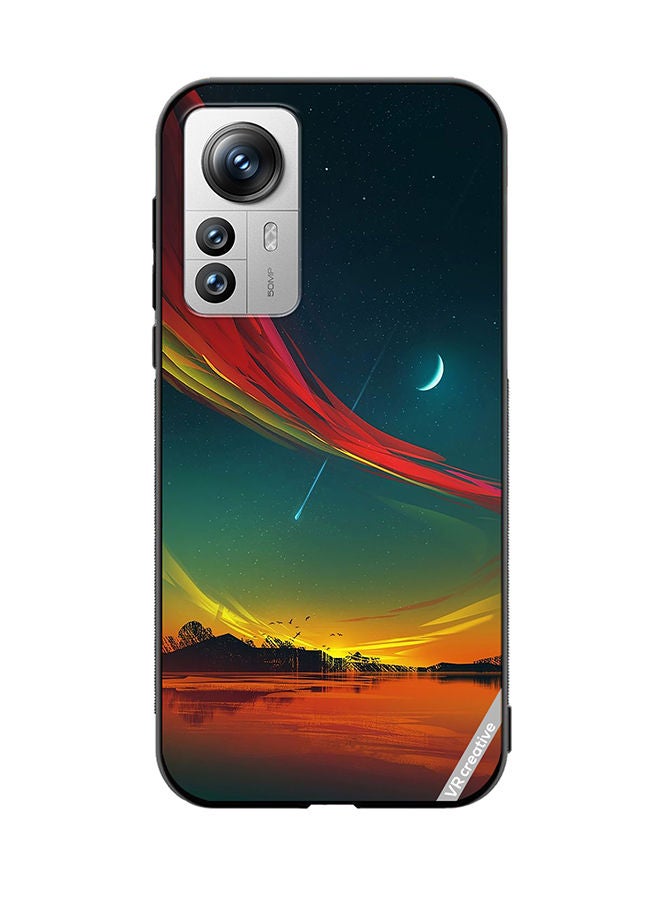 VR CREATIVE Protective Case Cover For Xiaomi 12 Pro The Moon And The Stars Design Multicolour - Image 1
