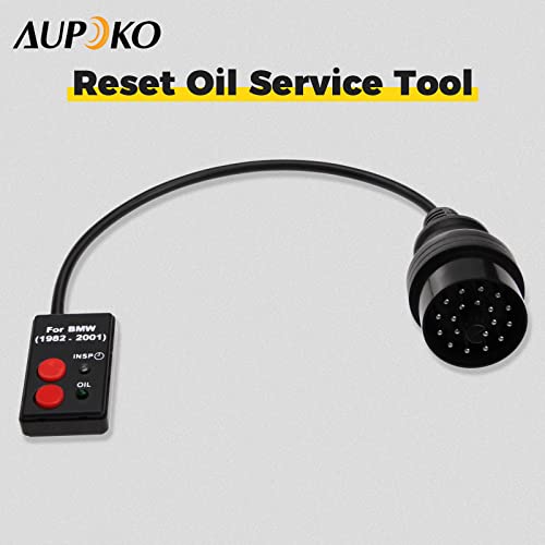 Aupoko أداة إعادة ضبط خدمة الزيت Aupoko، 20 دبوس مقبس OBD أداة إعادة ضبط خدمة الزيت بديلة لسيارات BMW 1982-2001 E30 E34 E36 E39 - Image 2