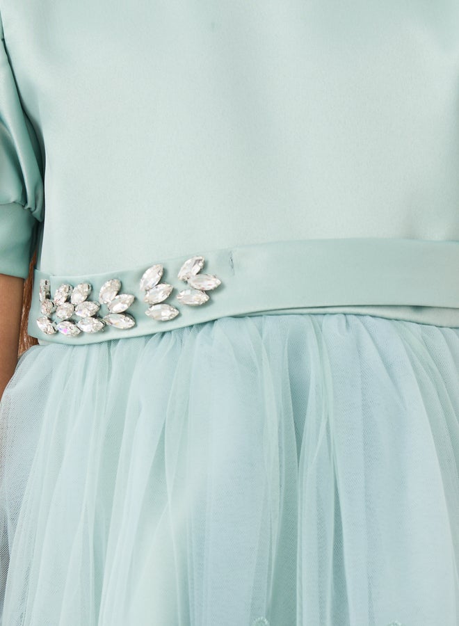 Styli Floral Tulle Party Dress  - Image 3